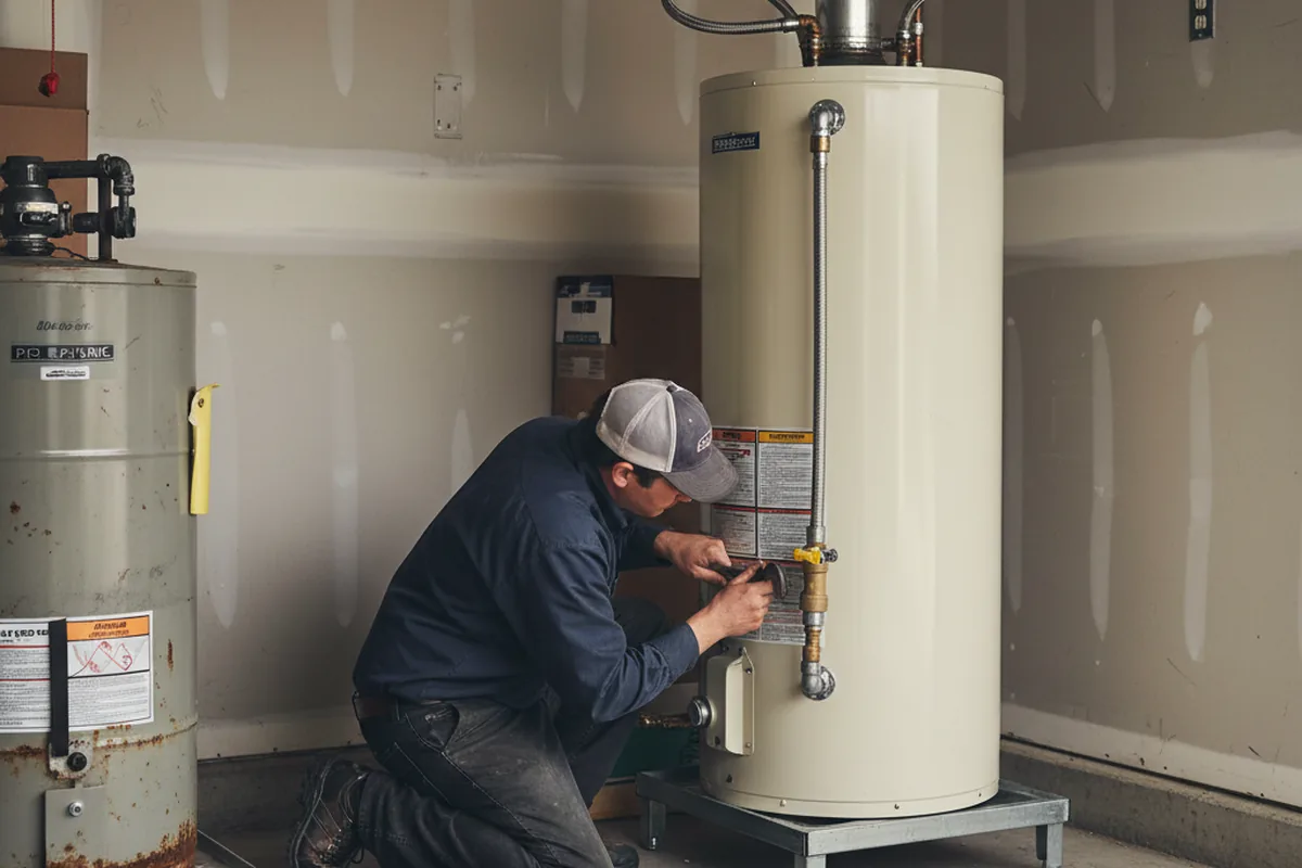 Water heater and shutoff valve replacement in Motley